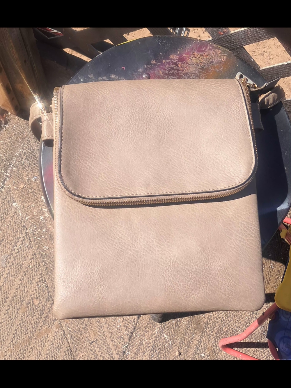 Concealed Carrier Crossbody Bag with Zip-Flap